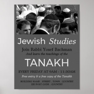 Prayer vid synagogue, judendom, judiska studier poster