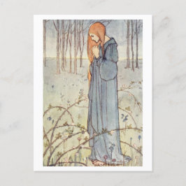 Prayer Vintage Illustration Vykort