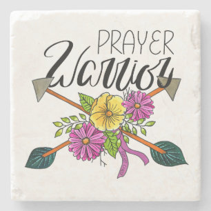 Prayer Warrior - bröstcancer Stenunderlägg