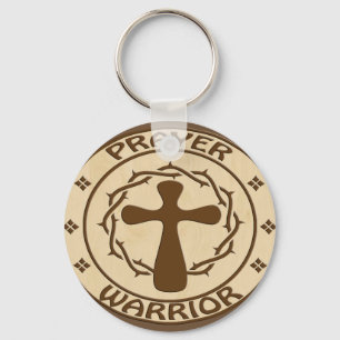 PRAYER WARRIOR CHRISTIAN GEAR NYCKELRING