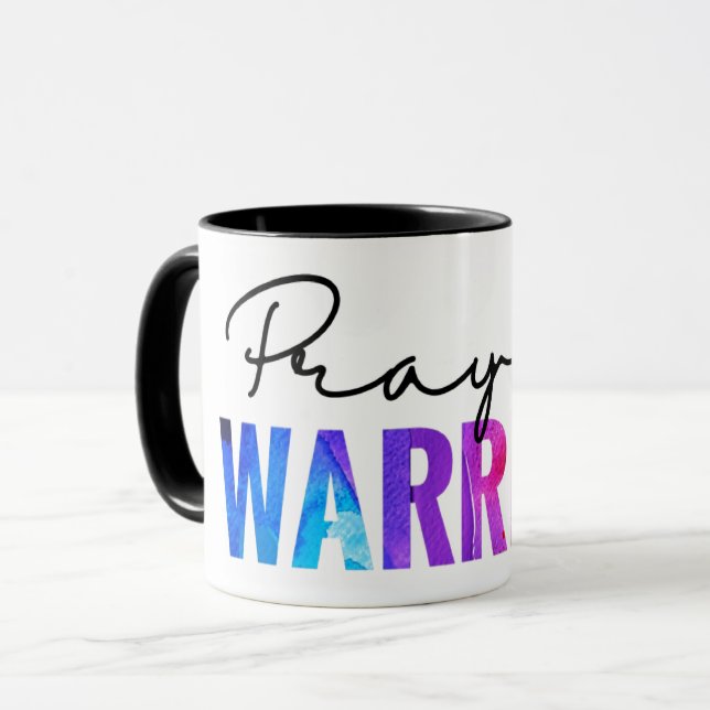 Prayer Warrior Christian Inspirational Mugg (Framsida vänster)