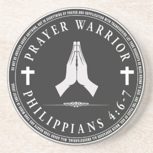 Prayer Warrior Circular Design Underlägg