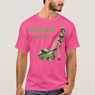 Prayer Warrior Faith Camo Högklackars Christian T Shirt
