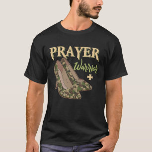 Prayer Warrior Faith Camo Högklackars Christian T Shirt