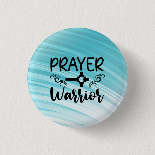 Prayer Warrior Heart Grönt Nyckel Gradient - bakgr Knapp (Framsida)