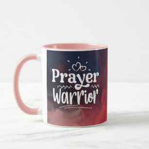 PRAYER WARRIOR Inspirational Christian Quote Mugg