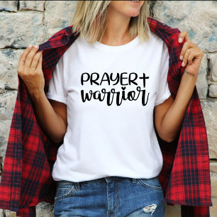 Prayer Warrior Modern Christian Faith T Shirt