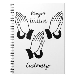 Prayer Warrior Praying Thunder_Cove Anteckningsbok