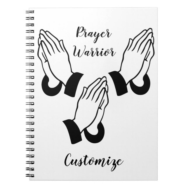 Prayer Warrior Praying Thunder_Cove Anteckningsbok (Framsidan)