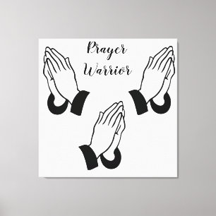 Prayer Warrior Praying Thunder_Cove Canvastryck