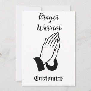 Prayer Warrior Praying Thunder_Cove Inbjudningar