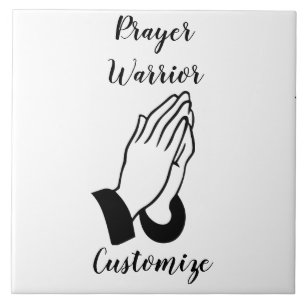 Prayer Warrior Praying Thunder_Cove Kakelplatta