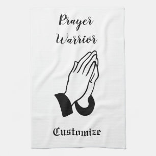 Prayer Warrior Praying Thunder_Cove Kökshandduk