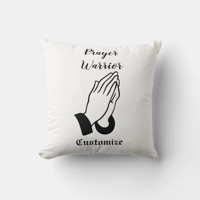 Prayer Warrior Praying Thunder_Cove Kudde (Framsida)