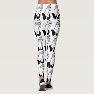 Prayer Warrior Praying Thunder_Cove Leggings