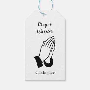 Prayer Warrior Praying Thunder_Cove Presentetikett