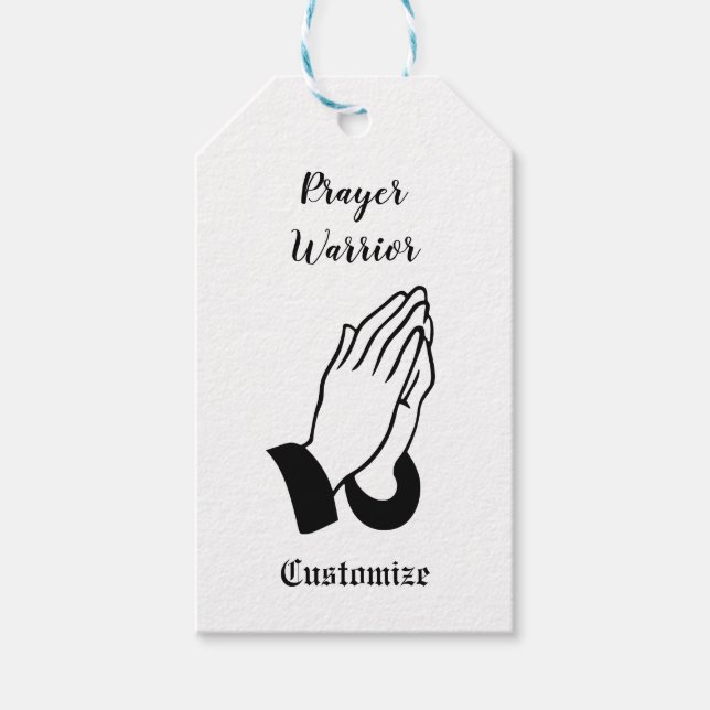 Prayer Warrior Praying Thunder_Cove Presentetikett (Framsidan)