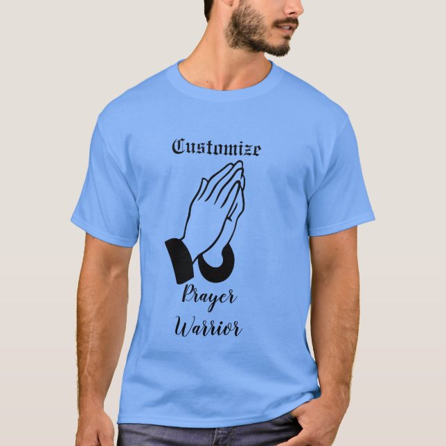 Prayer Warrior Praying Thunder_Cove T Shirt (Framsida)