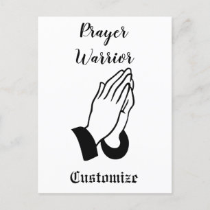 Prayer Warrior Praying Thunder_Cove Vykort
