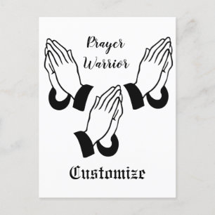 Prayer Warrior Praying Thunder_Cove Vykort