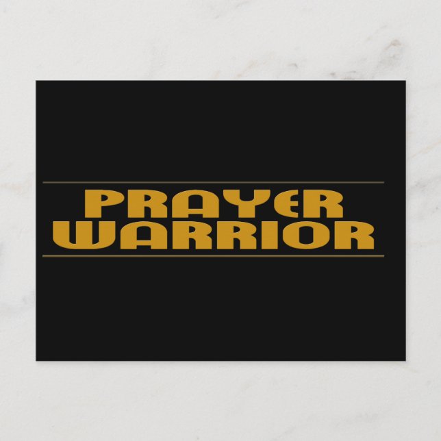 Prayer Warrior Products Vykort (Framsida)