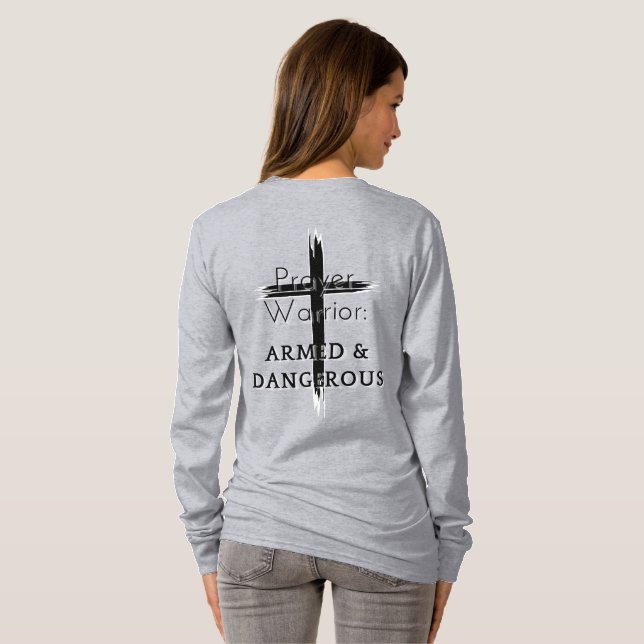 Prayer Warrior T Shirt (Hel baksida)