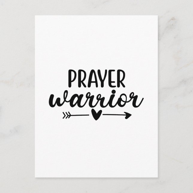 Prayer Warrior  Vykort (Framsida)