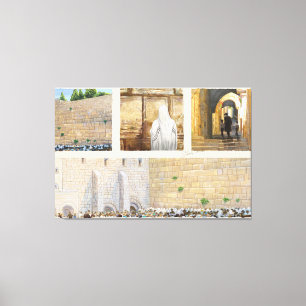 "Prayer" Western Wall KOTEL Jerusalem Old City Canvastryck