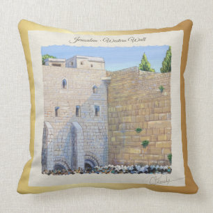 Prayer, Westernare muren KOTEL Jerusalem Old City Kudde