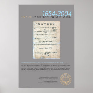Prayerbook beredd av Isaac Pinto Poster