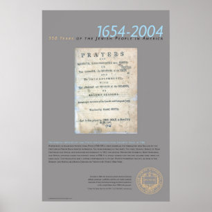 Prayerbook som är förberedd vid den Isaac pintoen Poster