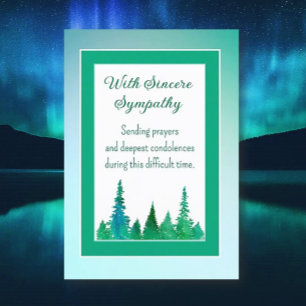 Prayers and condolous Sympathy Card Helgkort