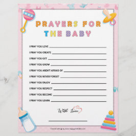 Prayers for Baby [Baby Basics Rosa] Brevhuvud