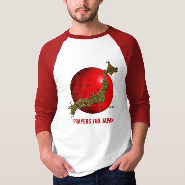 Prayers for JAPAN Earthquake Relief Shirt Tee (Framsida)