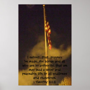 Prayers for Peace 1st Timothy 2 1-2 Poster