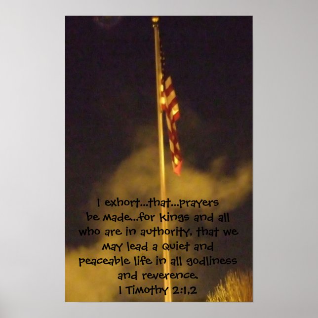 Prayers for Peace 1st Timothy 2 1-2 Poster (Framsidan)