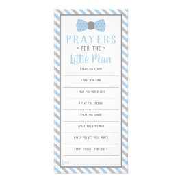 Prayers for the Little Man, Baby blue, Grått Reklamkort