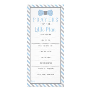 Prayers for the Little Man, Baby blue, Grått Reklamkort