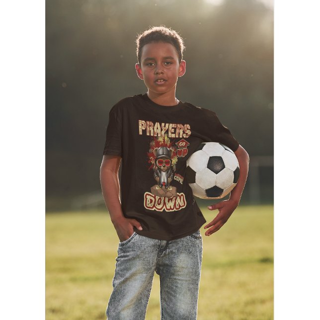 Prayers Go Up Christian Faith T-Shirt (Skapare uppladdad)