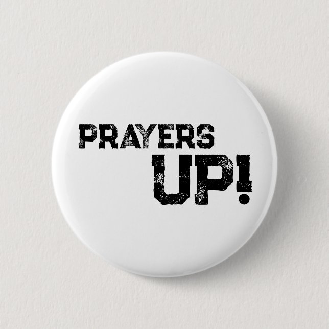 Prayers Up-Button White Knapp (Framsida)