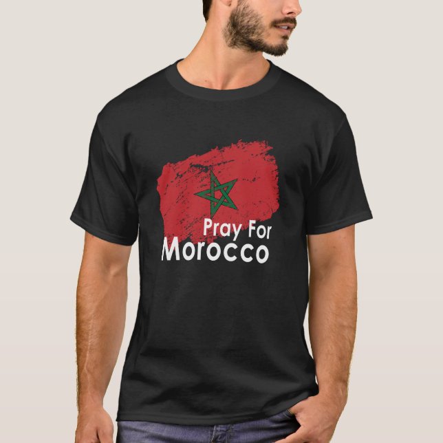 #PrayForMarocko T Shirt (Framsida)