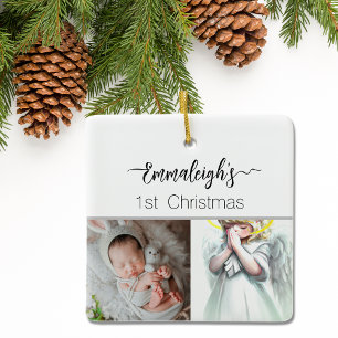 Praying Angel 1:a julhelgen, Anpassningsbar Julgransprydnad Keramik