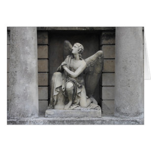 Praying Angel Sculpture Hälsningskort