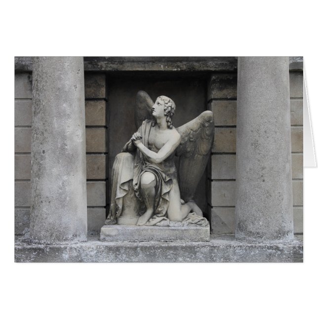 Praying Angel Sculpture OBS Kort (Framsidan Horizontal)