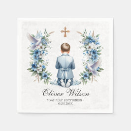 Praying Boy Heliga Communion Pappersservett