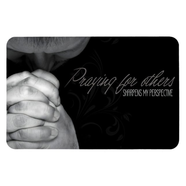 "Praying for other" Motivation Affirmation Flexi Magnet (Horisontell)