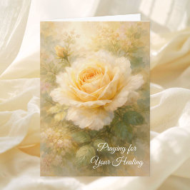 Praying for Your Healing Christian Sympathy Kort