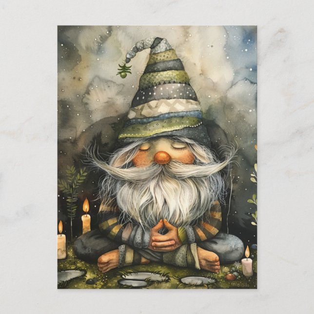Praying Gnome Vykort (Framsida)