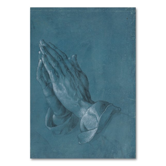 Praying Händer av Albrecht Durer Bordsnummer (Framsidan)