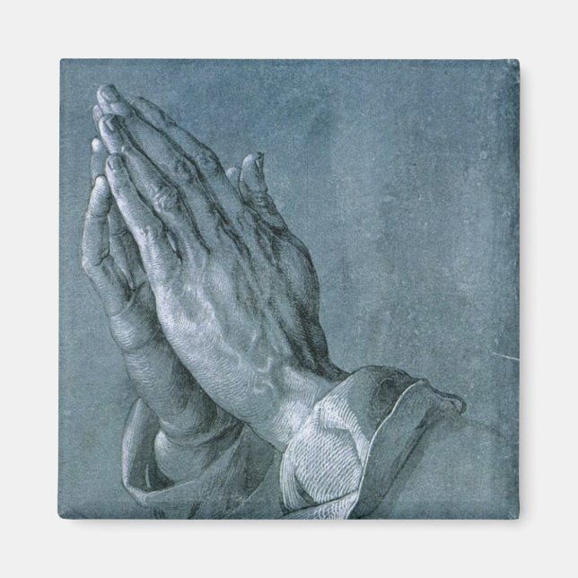 Praying Händer (av Albrecht Dürer) Magnet (Framsidan)